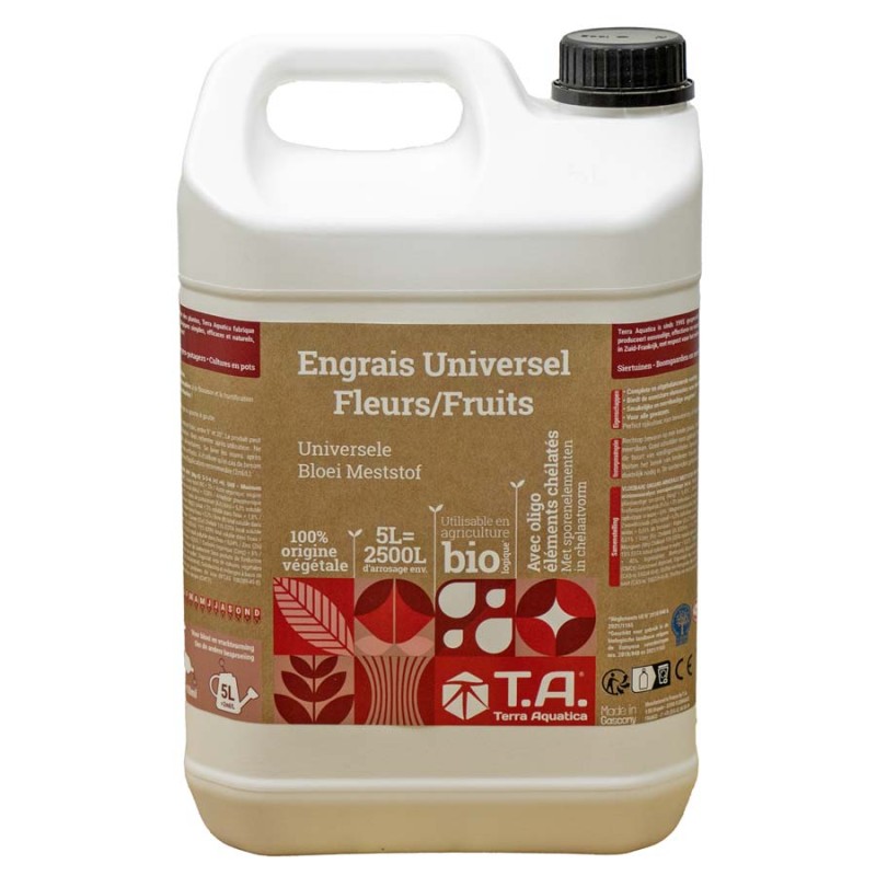 Engrais Universel Floraison - Terra Aquatica - Le jardin de poche - Tout pour l'autoproduction - Growshop Rennes