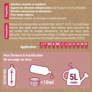 Engrais Universel Floraison - Terra Aquatica - Le jardin de poche - Tout pour l'autoproduction - Growshop Rennes