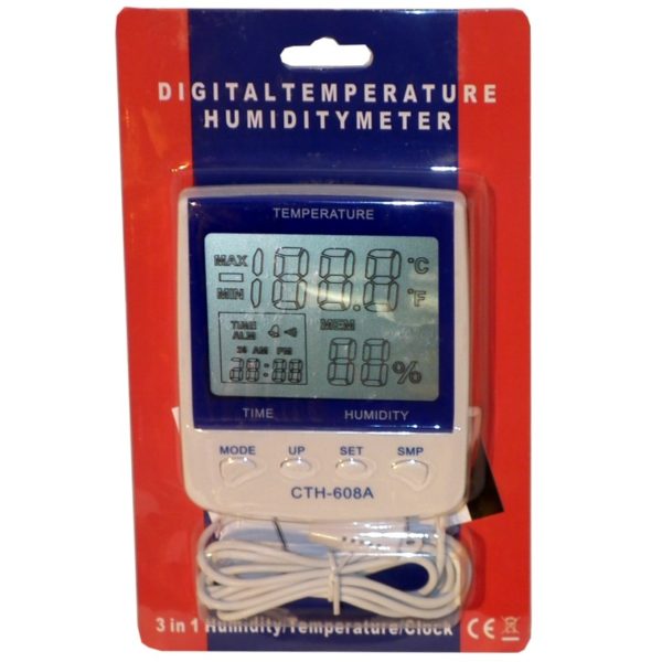 Thermomètre à sond /Hygromètre avec minimum et maximum en mémoire