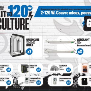 kit de culture Led 2x120 watts
