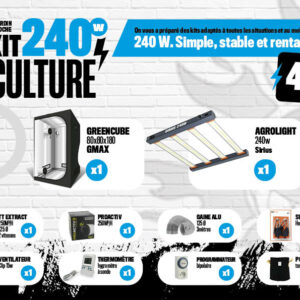 Kit de culture complet avec Box équipée et Led